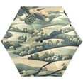 thumbnail image 1 of Serene Spring Landscape Umbrellas for Sun Auto Open Close UV50+ Waterproof 5-Fold Compact Fiberglass Frame, 1 of 6