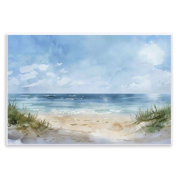 Stupell Industries Serene Summer Beachscape Wall Plaque Art, design by Creative Studio, 13 x 19