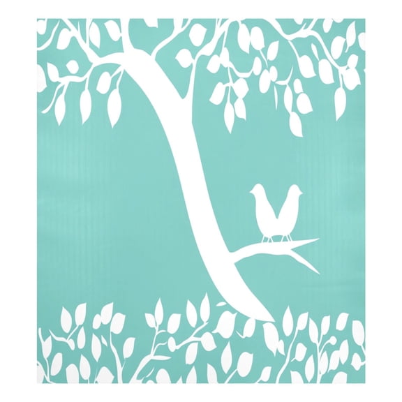 Serene Tree and Birds Magnetic Dishwasher Decal 23''x26'' Easy to Clean Single Sided Print