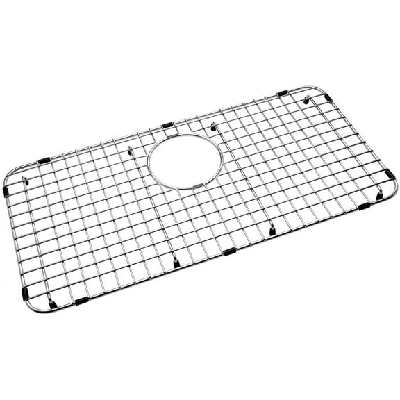 Serene Valley Sink Bottom Grid 24-1/8" X 12-3/4", Rear Drain with Corner Radius 2", Sink Protector SVM2413R