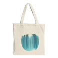 thumbnail image 1 of Serene Waterfall Canvas Tote Bag - Stunning Blue & Green Design Perfect for Shopping Travel & Parties Sturdy Handles Eco-Friendly, 1 of 4