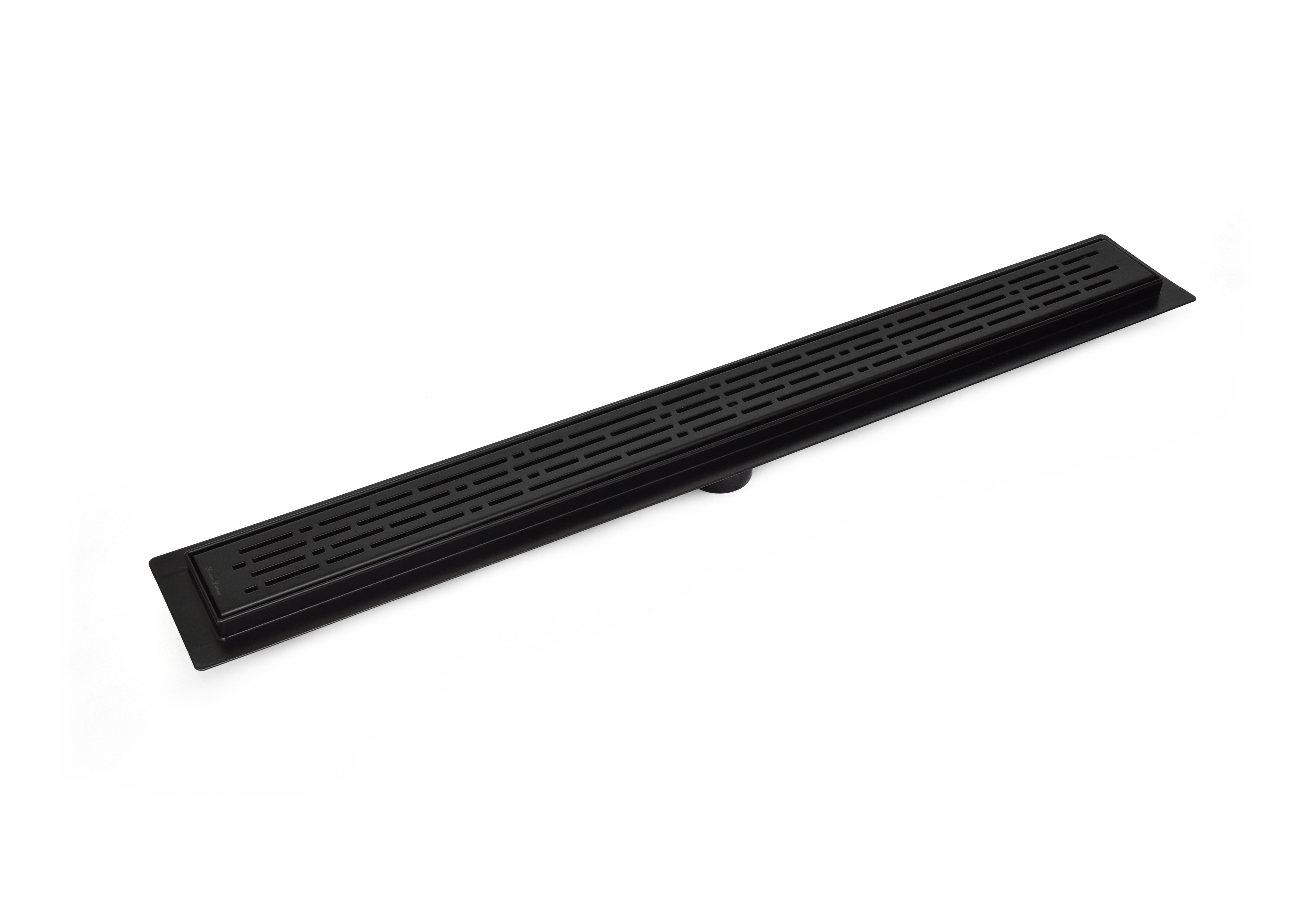 Matte Black Stainless Steel Linear Shower Drain 16 Inch