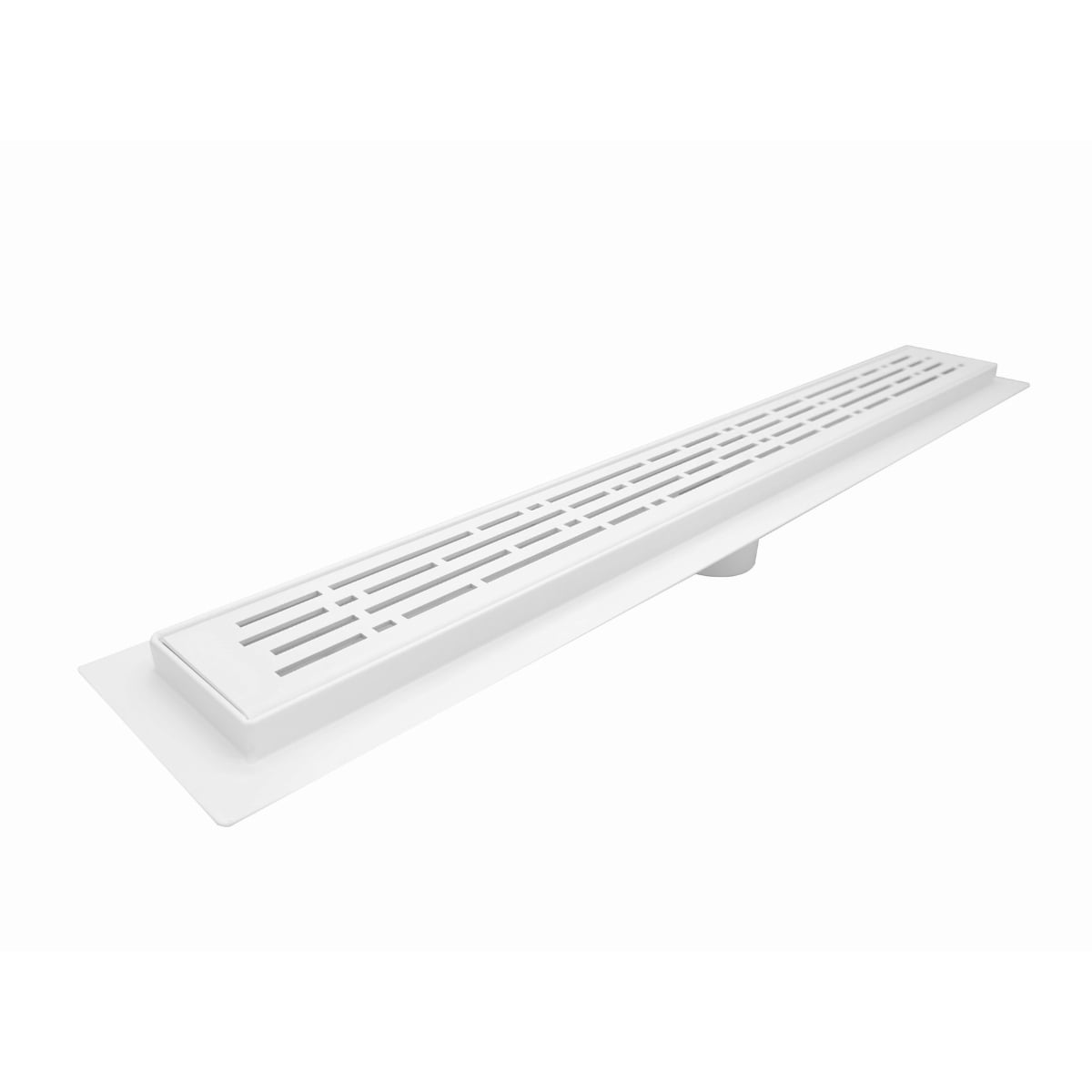 Matte White 47 Inch Stainless Steel Linear Shower Drain