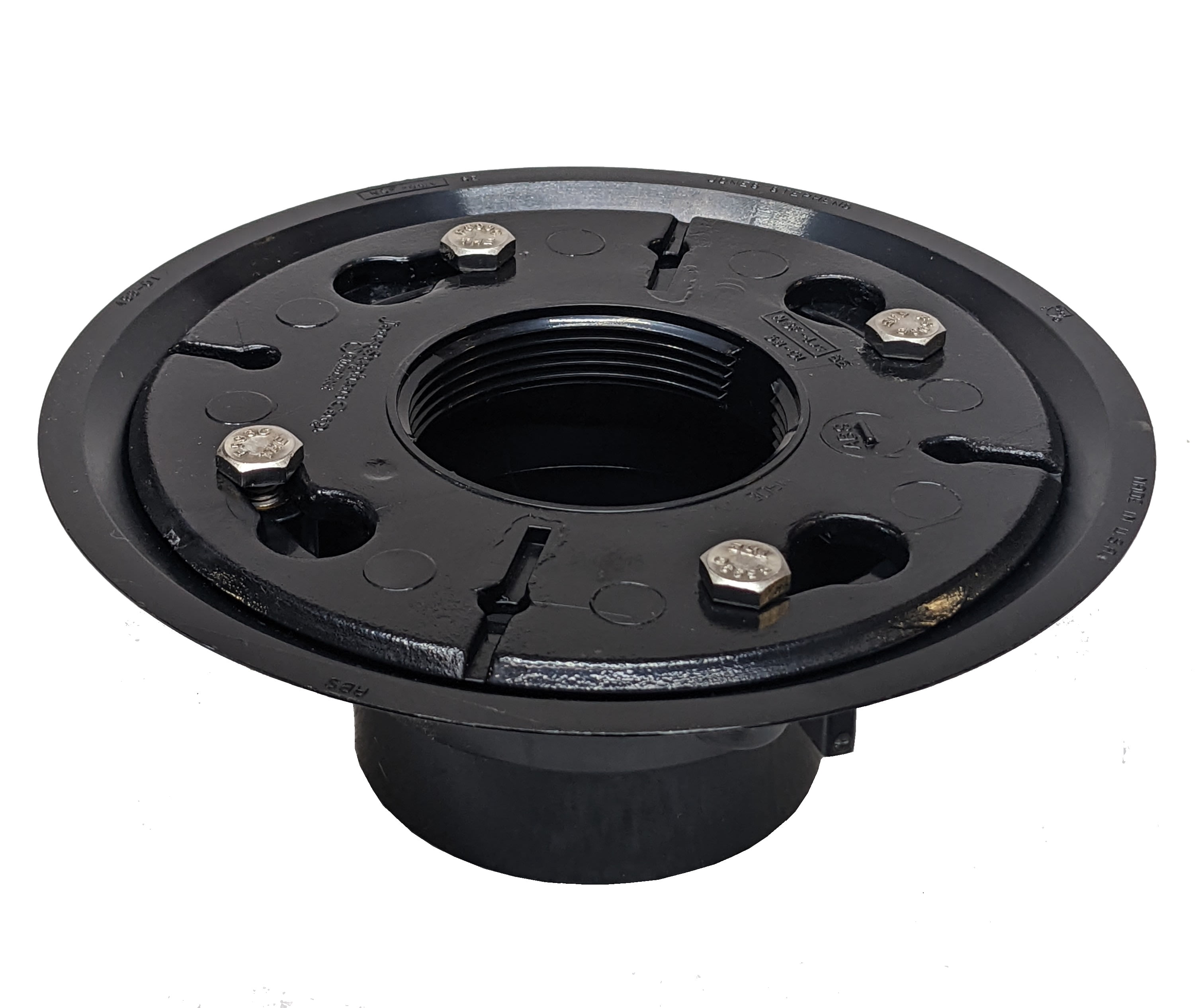 SereneDrains Shower Floor 2 Inch Drain Flange Base ABS Plastic Rough In ...