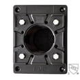 thumbnail image 1 of SereneDrains Shower Floor 2 Inch Drain Flange Base Square PVC Rough In CPE for Square and Linear Drains Installation Adapter, 1 of 6