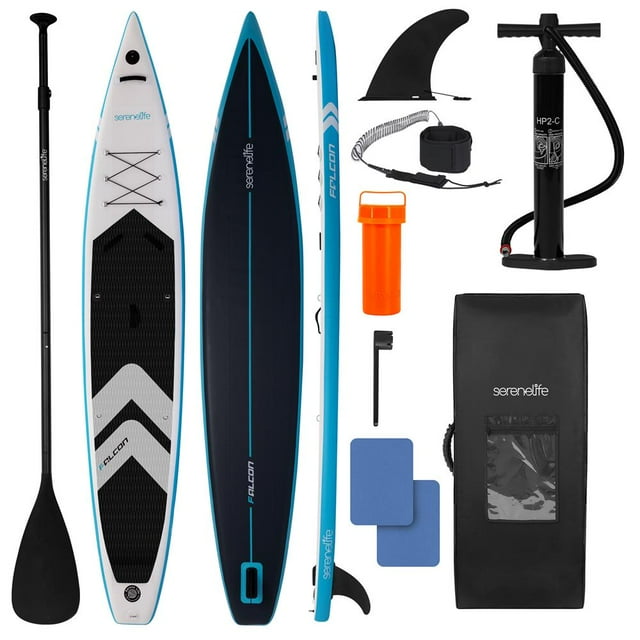 SereneLife 14 Inflatable Stand Up Paddle Board for Racing - 28 Narrow ...