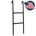 thumbnail image 1 of SereneLife  2 Step Weather Resistant Galvanized Steel Trampoline Climbing Trampoline Safety Ladder 13.0’’ x 4.7’’ x 39.8’’ -inches, 1 of 6
