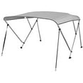 thumbnail image 1 of SereneLife 3 Bow Bimini Top - 2 Straps and 2 Rear Support Poles with Marine-Grade 600D Polyester Canvas (Gray), 1 of 1