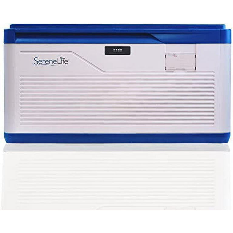 SereneLife 37 Gallon Capacity Stackable Storage Tote Deck Tough Box Locking Storage Container Bin Walmart