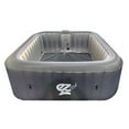 thumbnail image 1 of SereneLife 6-Person Square Inflatable Outdoor Spa, Gray, 1 of 3