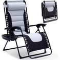 thumbnail image 1 of SereneLife Adjustable Zero-Gravity Chair Gray Black, 1 of 8