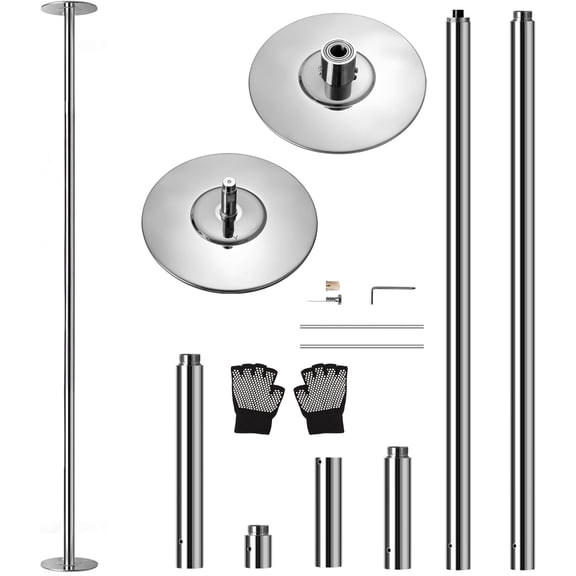 SereneLife Adjustable and Non-Slip Spinning Dance Pole