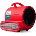 thumbnail image 1 of SereneLife Air Mover, 3-Speed Blower Fan with Adjustable Angle, 2500 CFM Airflow, Portable Dryer for Ventilation, Circulation, and Drying in Homes, Garages, and Worksites, Red, 1 of 5
