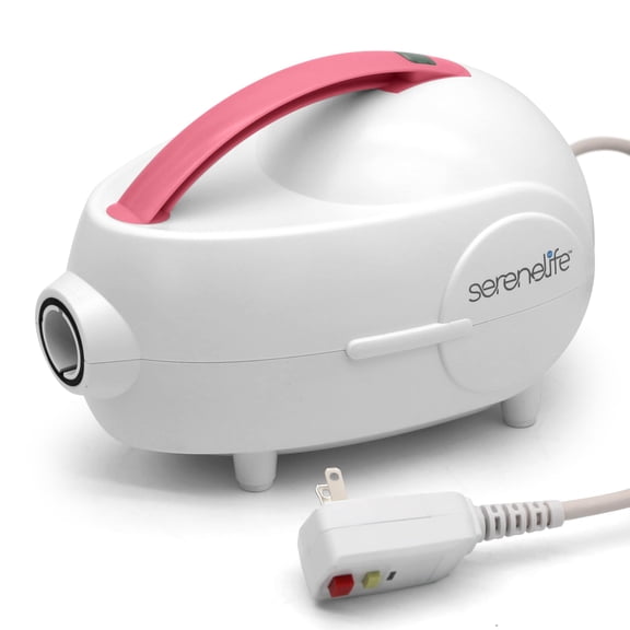 SereneLife Bubble Bath Electric Air Pump Machine - 470W Electric Portable Inflator for SLBBMG200 with Adjustable Bubble Intensity, Efficient Air Circulation, Splash-Resistant (Pink)