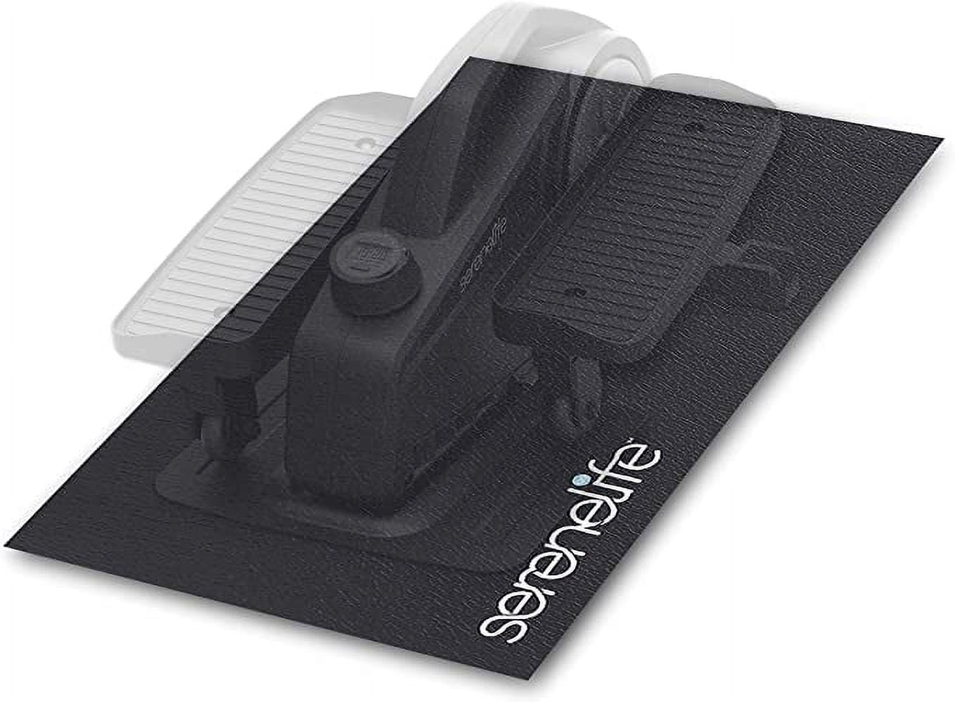 SereneLife Elliptical Fitness Exercise Equipment Mat Durable with Non-Slip Texture