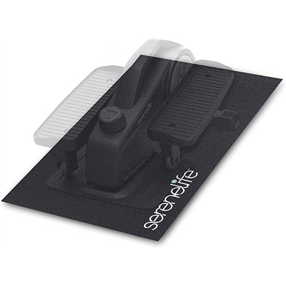 SereneLife Elliptical Fitness Exercise Equipment Mat Durable with Non-Slip Texture