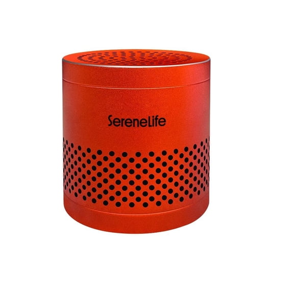 SereneLife Fridge Deodorizer & Odor Eliminator, Multi-Use Refrigerator Deodorizer Aluminum Pod for Freezer, Closet, Car, Shoes & Enclosed Spaces, Compact, Reusable & Lasts Up to 10 Years (Red)