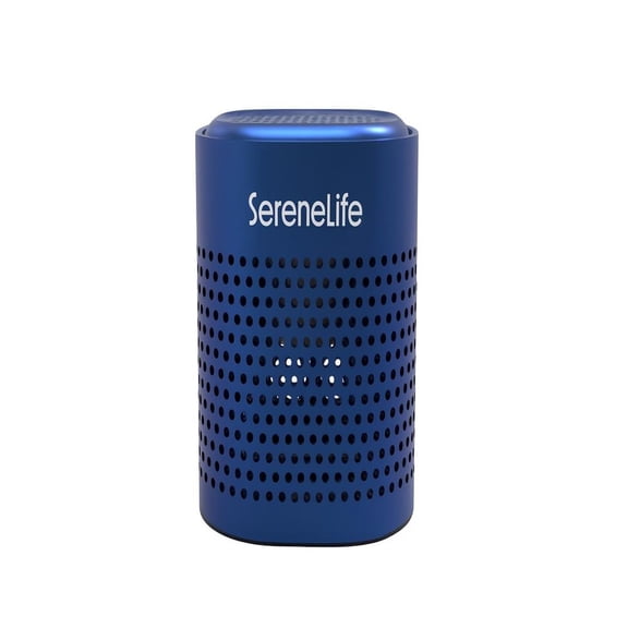 SereneLife Fridge Deodorizer & Odor Eliminator, Multi-Use Refrigerator Deodorizer Aluminum Pod for Freezer, Closet, Car, Shoes & Enclosed Spaces, Compact, Reusable & Lasts Up to 10 Years (Blue)