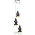 thumbnail image 1 of SereneLife Home Pendant Hanging Lighting Fixture-Triple Lamp Ceiling Light Sphere Shape Dome Globes, 1 of 5