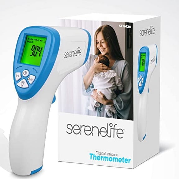 SereneLife Infrared Digital Professional Thermometer, Non-Contact Touchless Forehead Thermometer