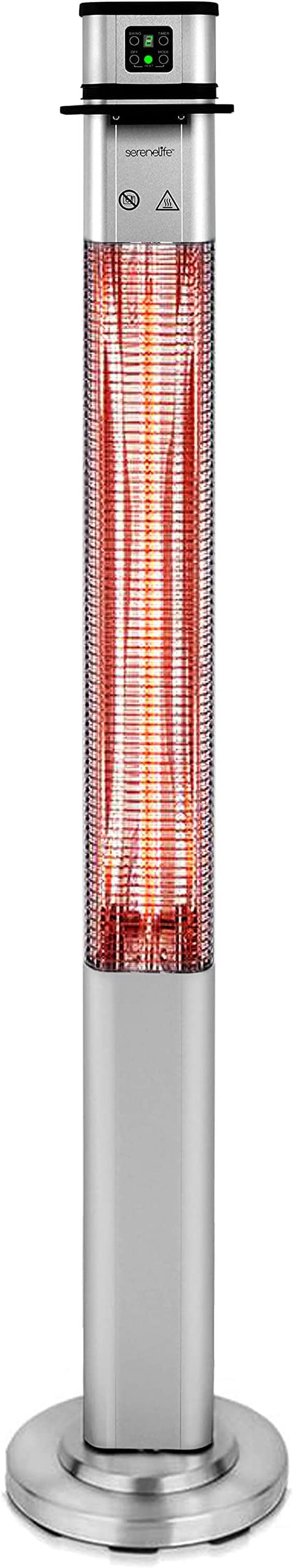 Stainless Steel Electric Infrared Patio Heater with Remote Control