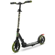SereneLife Lightweight and Foldable Kick Scooter Comfortable T-Bar Handlebar, Adjustable Scooter for Teens and Adult, Alloy Deck with High Impact Wheels, Durable ABEC-7 Bearings, Camo
