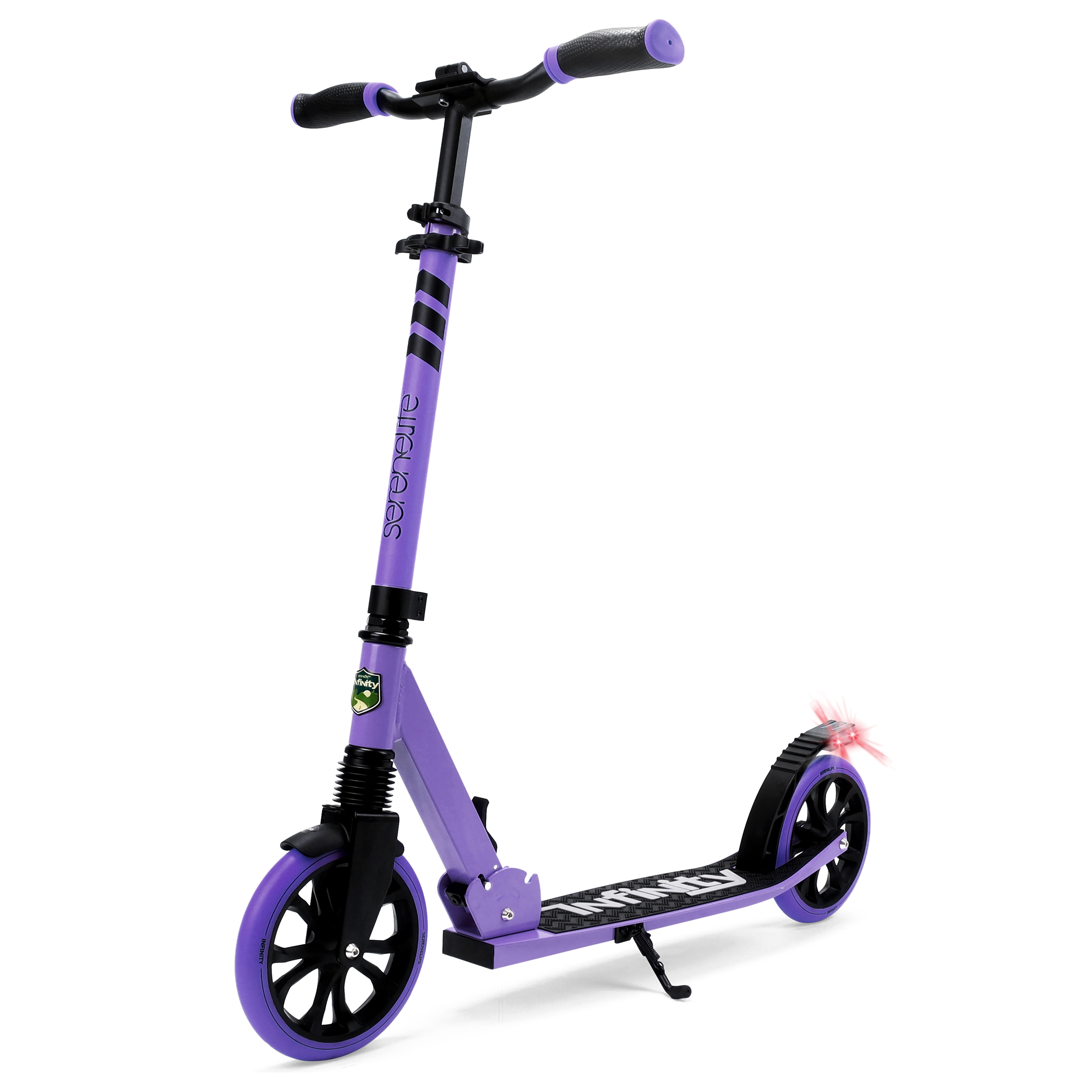 SereneLife Lightweight and Foldable Kick Scooter - Adjustable