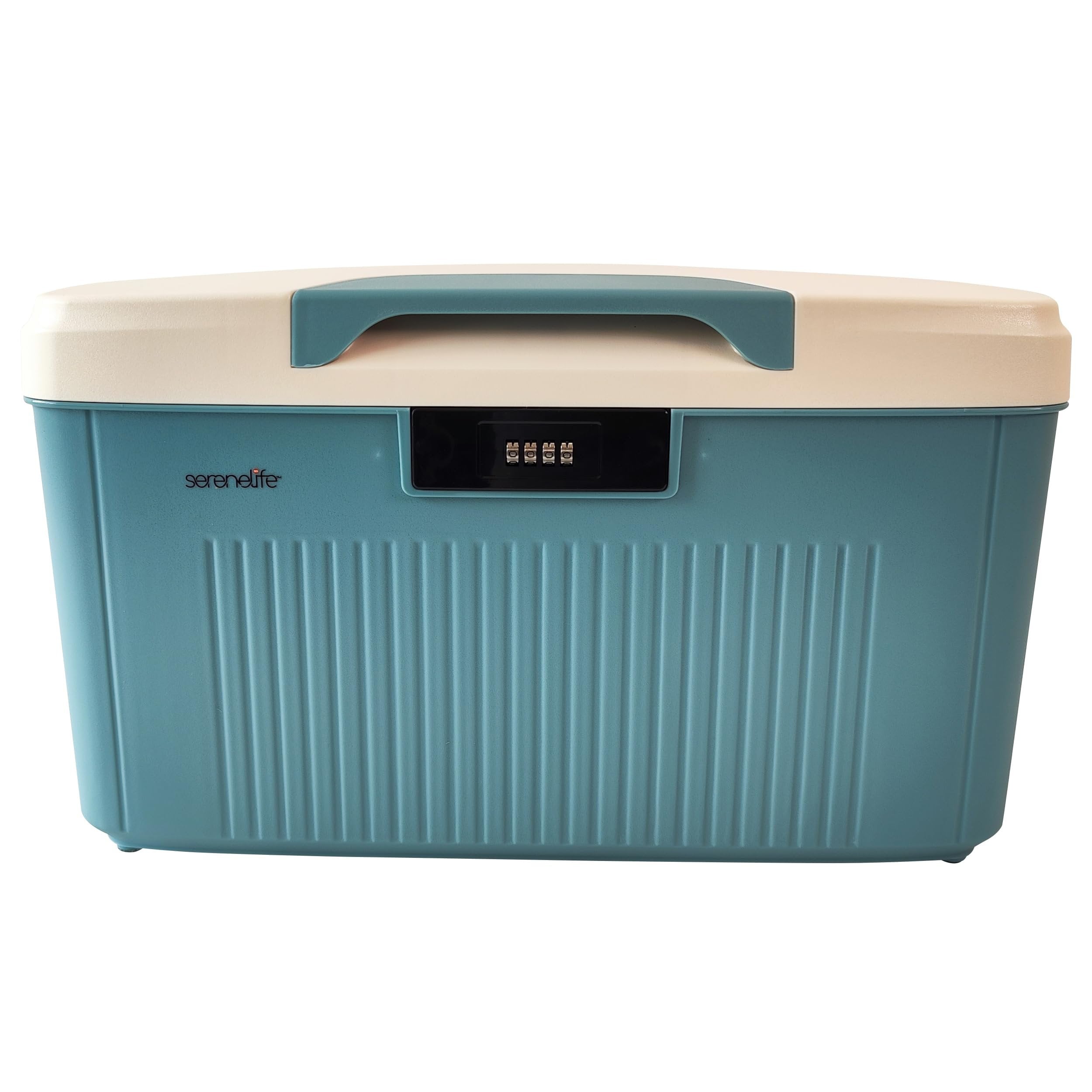 SereneLife Lockable Storage Container Bin, 6.5 Gallon Capacity Heavy ...