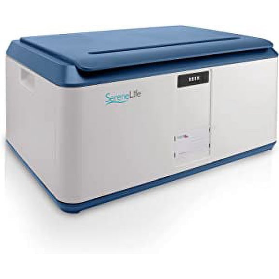 SereneLife Locking Storage Container Bin - 21 Gallon Large Capacity Stackable Storage Tote Deck Box