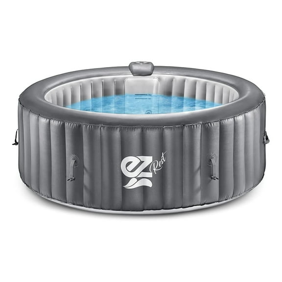 SereneLife Outdoor Portable 6 Person Inflatable Round Hot Spa Tub Spa