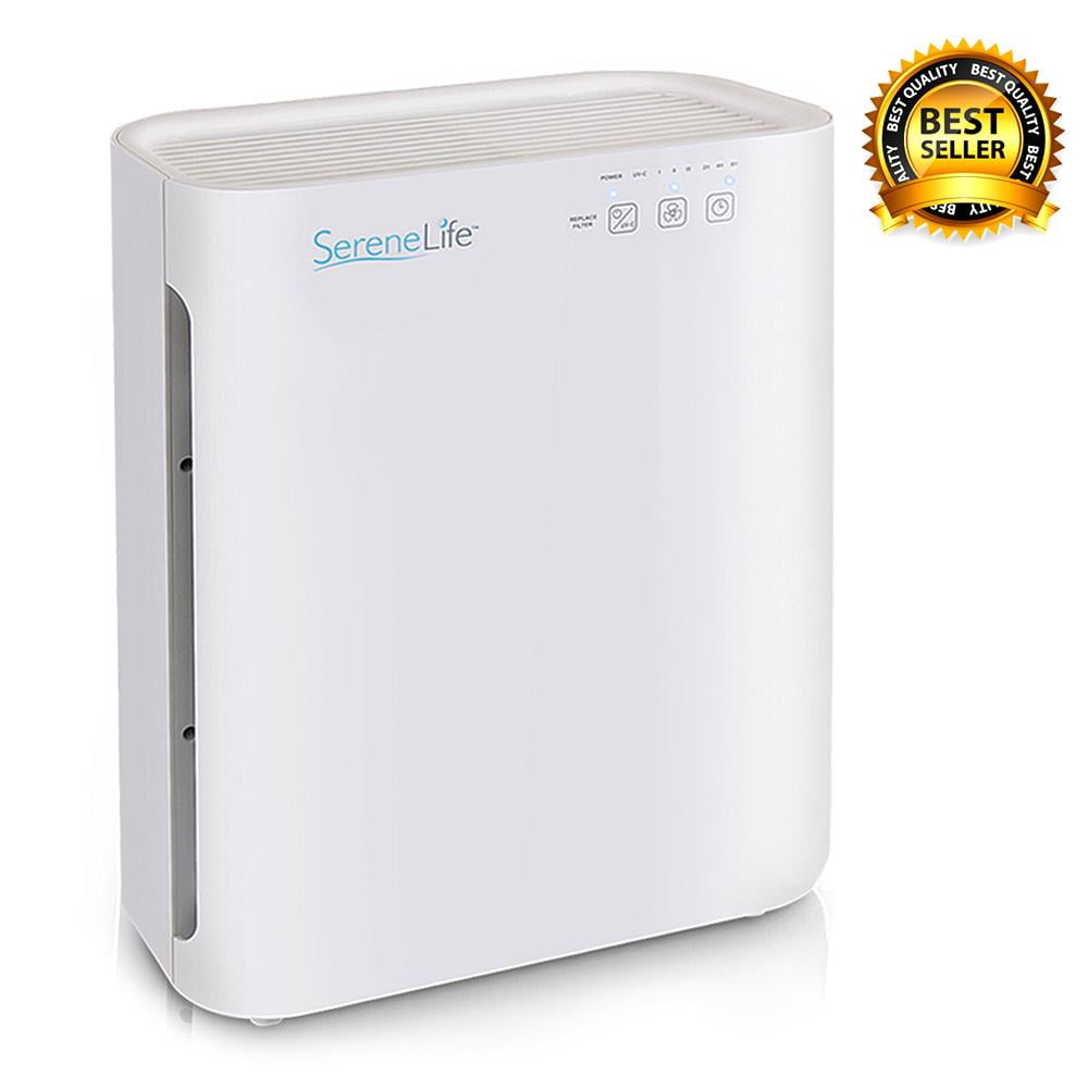 SereneLife PSLAPU35.5 - Desktop Air Purifier - Compact Home & Office Room Air Purifier & Air Sanitizer