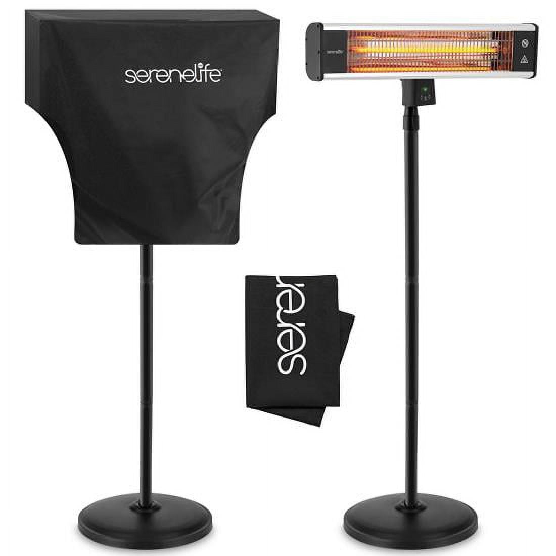 SereneLife Black Waterproof Patio Heater Cover for SLOHT40