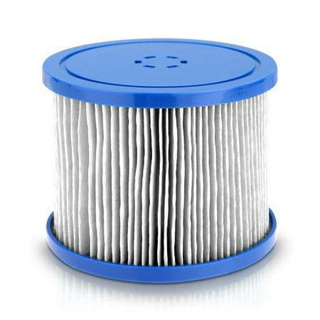 SereneLife Reusable Sunset Filter - Compatible W/ Inflatable Pool Spa, Filter Replacement Cartridge