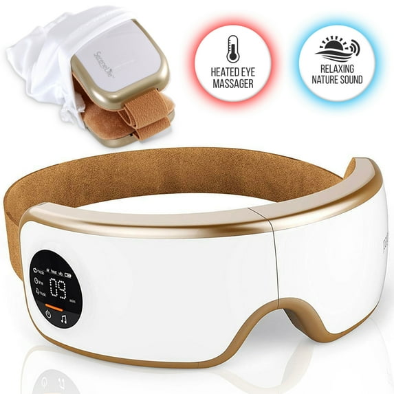 SereneLife SLEYMSG40 - Smart Eye Massager with Heat & Pressure Point Therapy