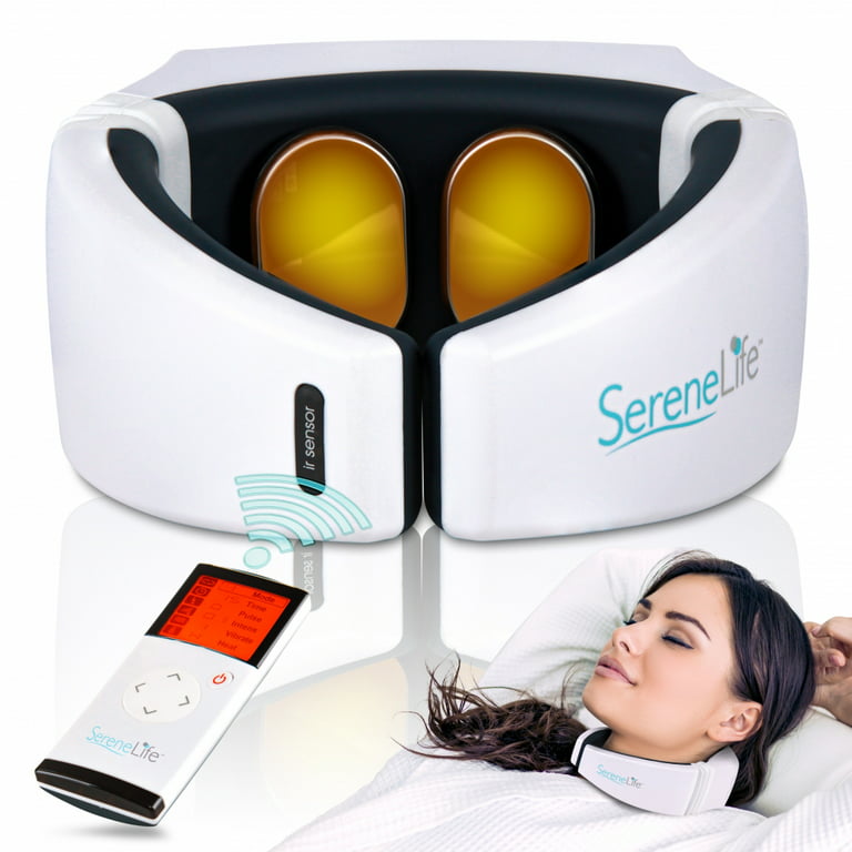 Serenelife Smart Neck Massager With Heat & Vibration SLNKMSG90