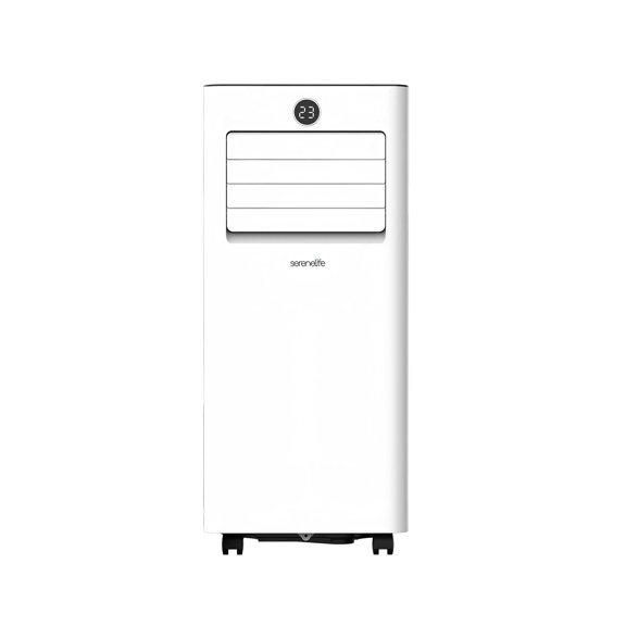 SereneLife SLPACHTW105W Portable Air Conditioner & Heater-1000 BTU Ashrae Compact A/C Unit with Cooling, Heating, and Wi-Fi Function, Includes Window Mount Kit Gray