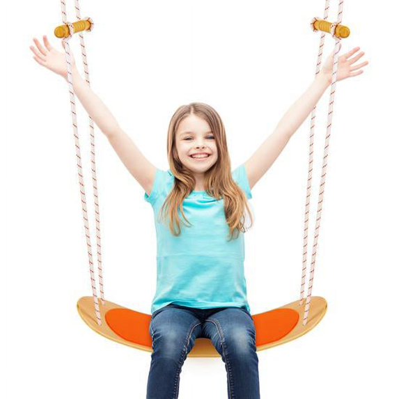 SereneLife SLSWNG250 Child & Adult Tree Swing - Outdoor Hanging Rope Swing Kit