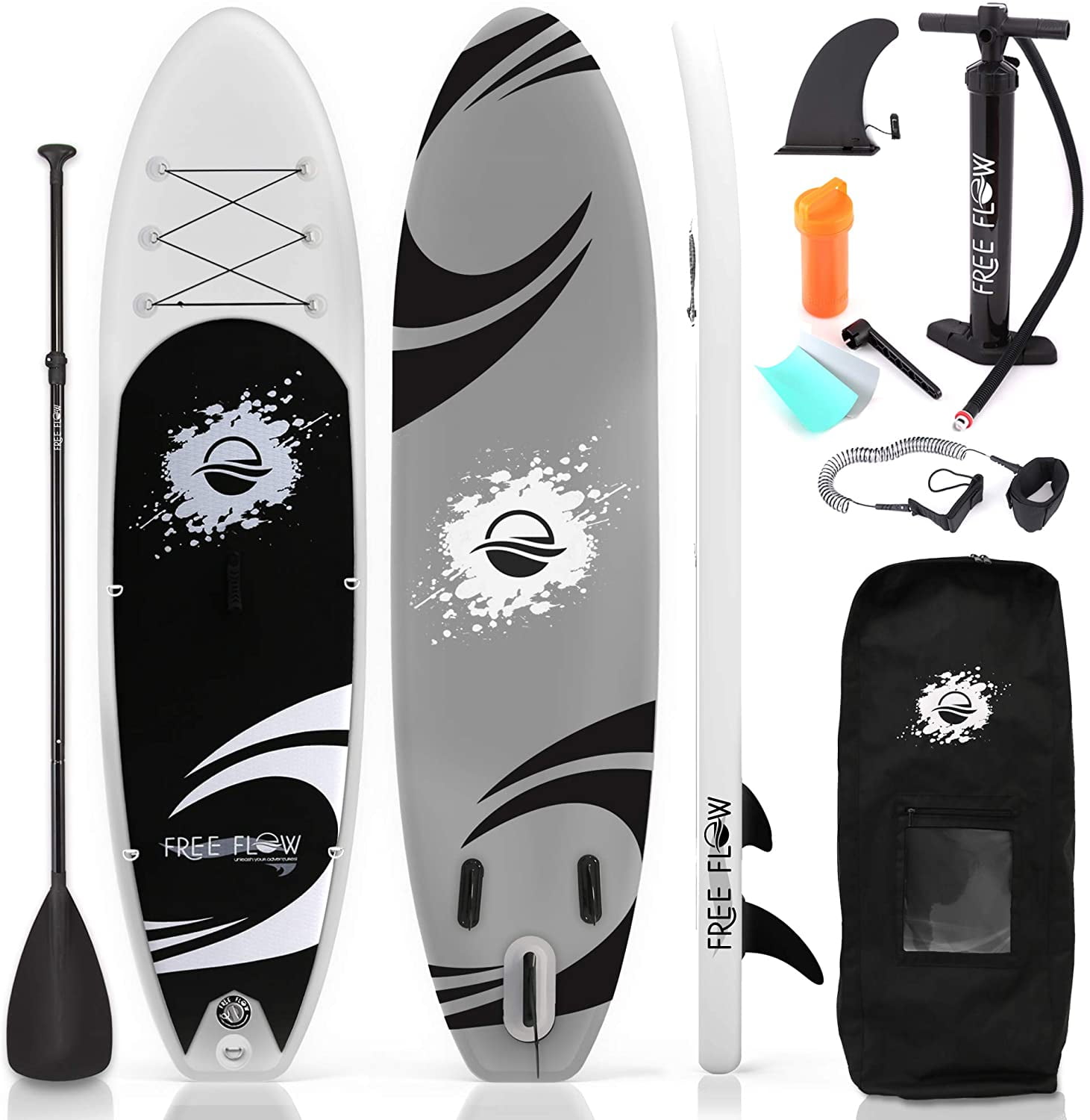 SereneLife Stand up Paddle Board Inflatable NonSlip SUP Paddle Board