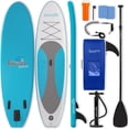 thumbnail image 1 of SereneLife Thunder Wave SUP - 10 Foot Inflatable Stand Up Water Paddle Board, Leash, Paddle, Pump & Bag, 1 of 9