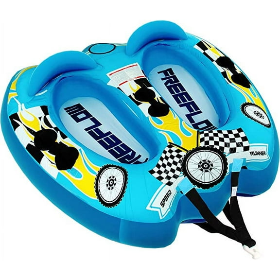 SereneLife  Watersports Inflatable Towable Booster Tube, Light Blue