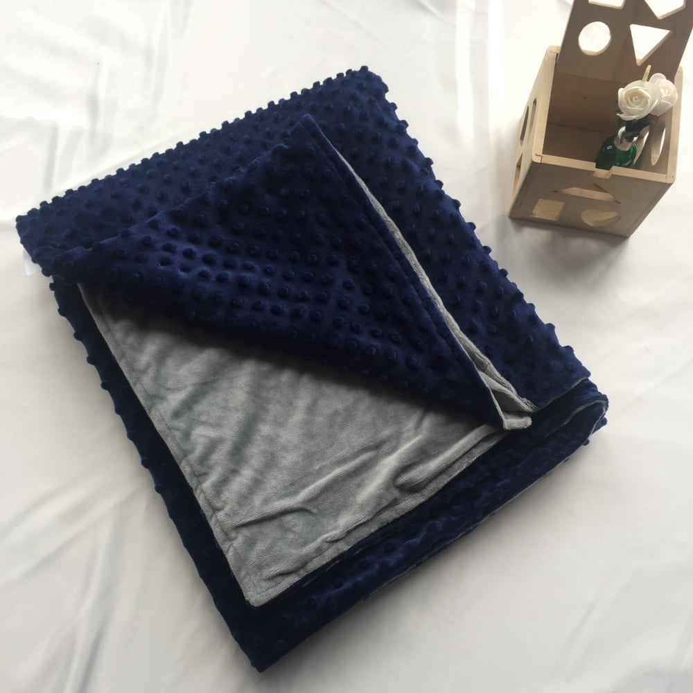 SereneLife Weighted Blanket Duvet Cover, Queen Size, Blue (For Models: SLHVBLKT20, SLHVBLKT15)