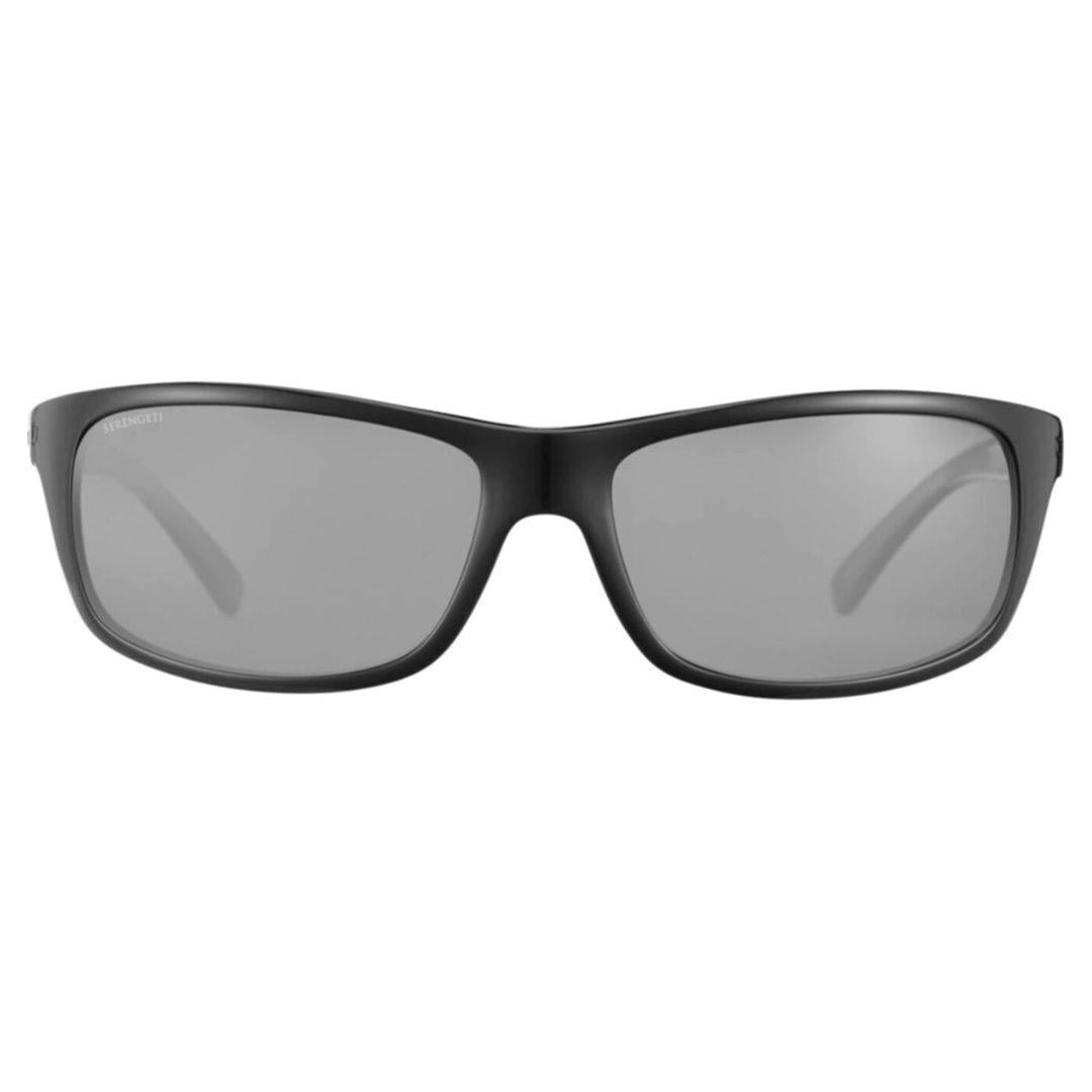 Unisex Black Nylon Full Rim Polarized Sunglasses