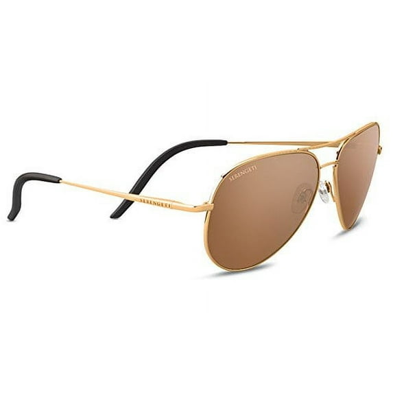 Serengeti Carrara Polarized Drivers Gold, Shiny Bold Gold