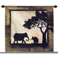 thumbnail image 1 of Serengeti Elephants Small Wall Tapestry, 1 of 1