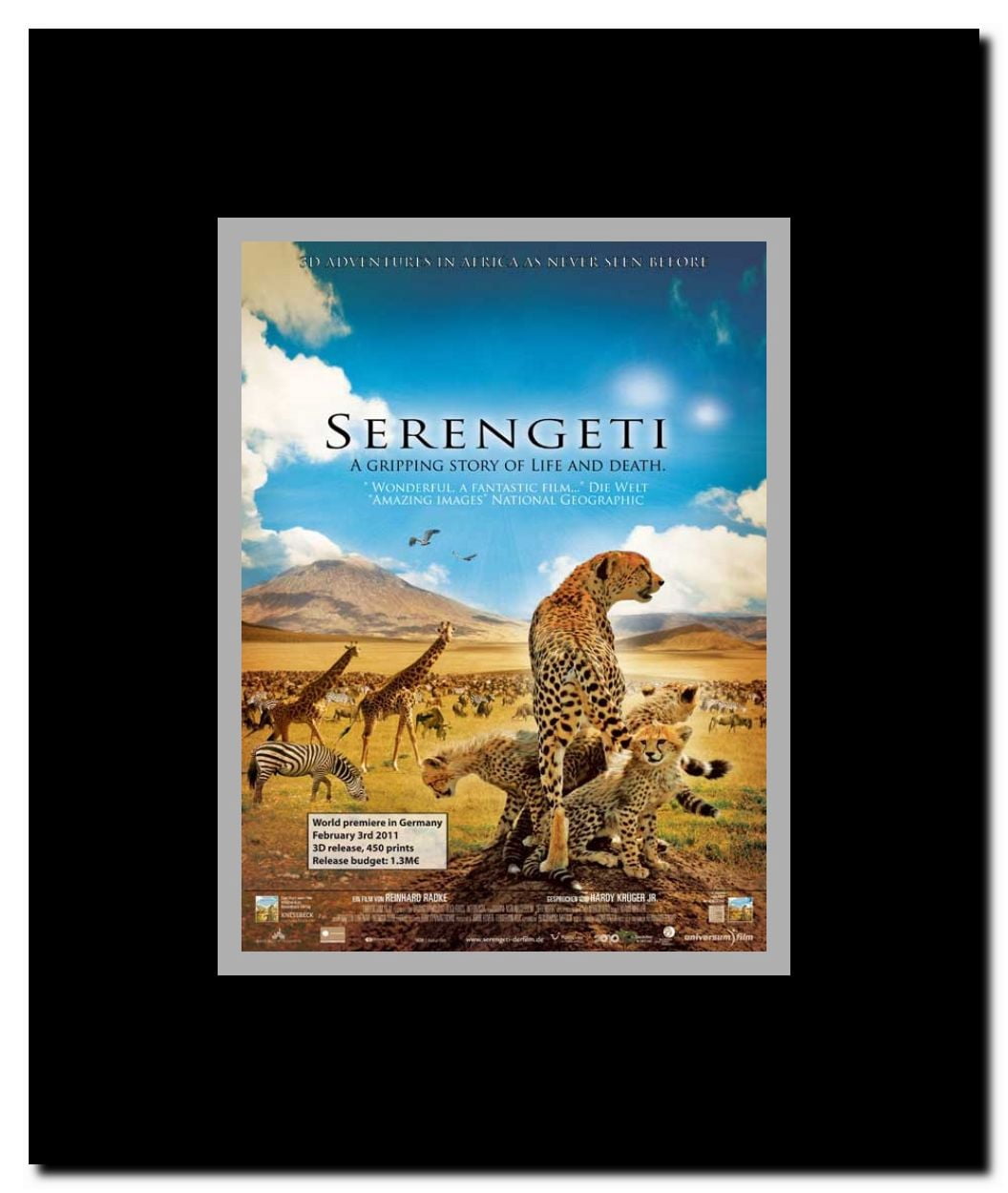 Serengeti Framed Movie Poster