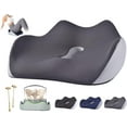 thumbnail image 1 of Serengeti Orthopedic Seat Cushion, Seat Cushion, Serene Sitz Cushion, Memory Foam Seat Chair Cushion, Pressure Relief Seat Cushion, Back Pain Relief, for Long-Term Office Car (Gray), 1 of 8