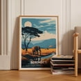thumbnail image 1 of Serengeti Safari Travel Poster, Tanzania Wall Art, Unique Wedding & Birthday Gift Idea, Home Decor Wall Art, Modern Wall Decor, 8x12 UNFRAMED, 1 of 2