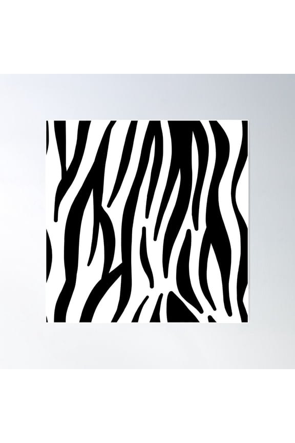 Zebra Poster Wall Art, Modern Wall Decor For Living Room Bedroom, 30x30 UNFRAMED