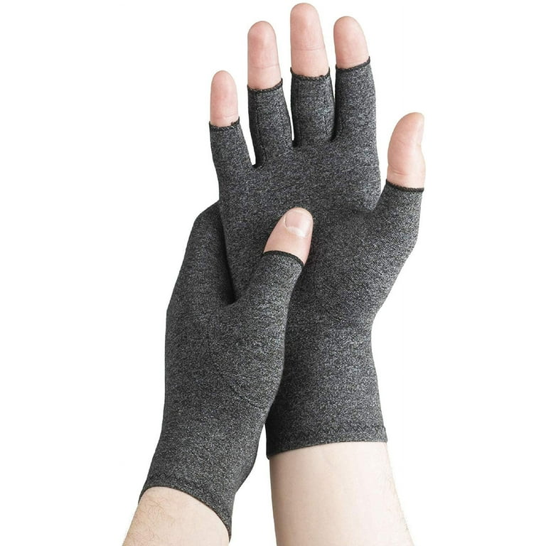Aptoco Arthritis Compression Gloves for Pain Relief, Alleviate Rheumatoid  Pains for Men Women, Fingerless Typing Gifts for Her, S