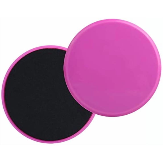 Serenily Dual Sided Pink Plastic Core Exercise Sliders